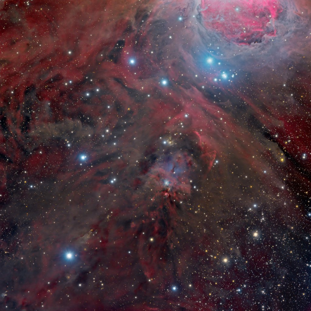 Detail of At the Feet of Orion (NGC1999) - Full Field by Marco Lorenzi