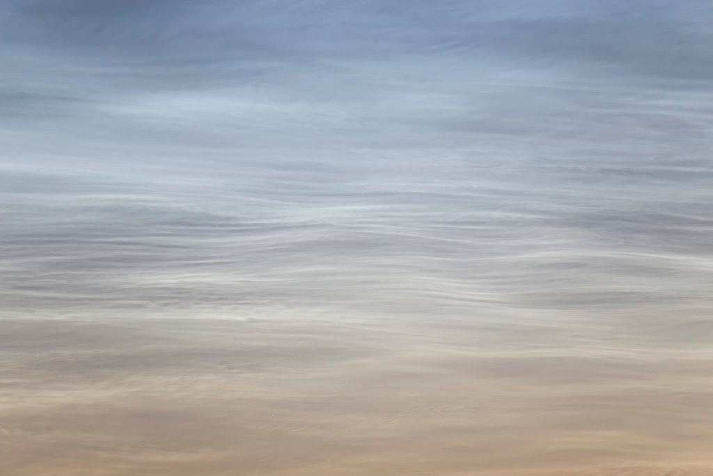 Detail of Silent Waves of the Sky: Noctilucent Clouds by Mikko Silvola