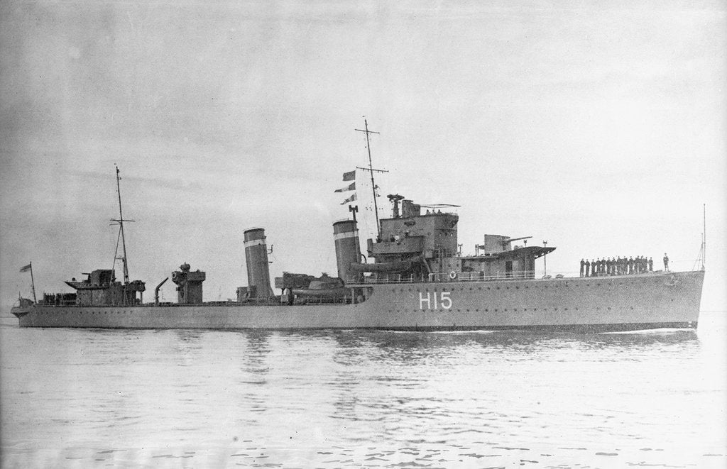 Detail of Destroyer HMS 'Esk' (1934) by unknown