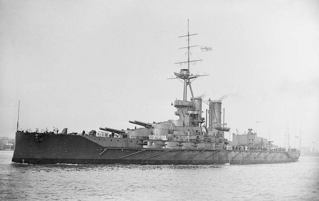 Detail of Battleship, HMS 'Iron Duke' (1912) by unknown