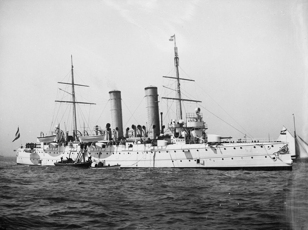 Detail of Protected cruiser 'Holland' (Ho, 1896) by unknown