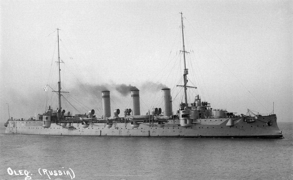 Detail of Protected cruiser 'Oleg' (Ru, 1903) by unknown