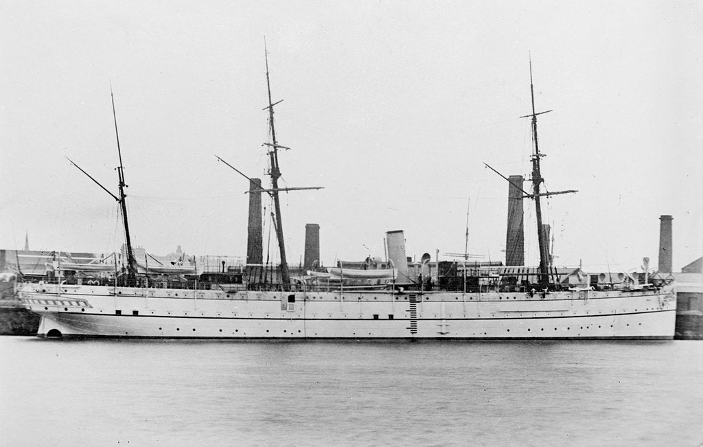 Detail of Indian troopship HMS 'Clive' (1882) by unknown