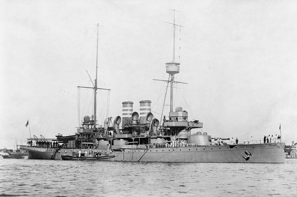 Detail of Coast defence battleship 'Tapperheten' (Swe, 1901) by unknown