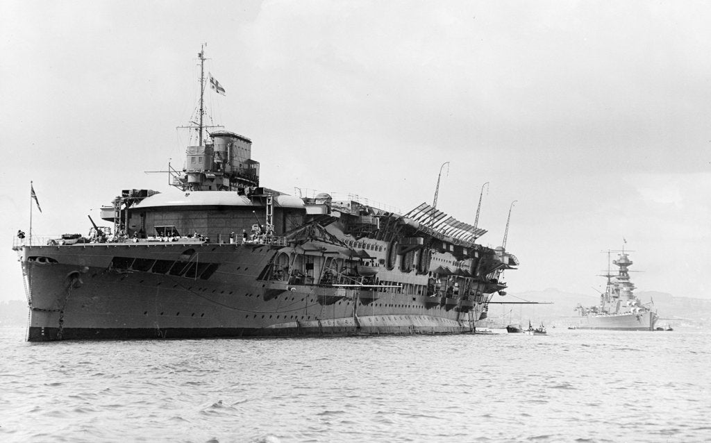 Detail of HMS 'Courageous' (1916) by unknown