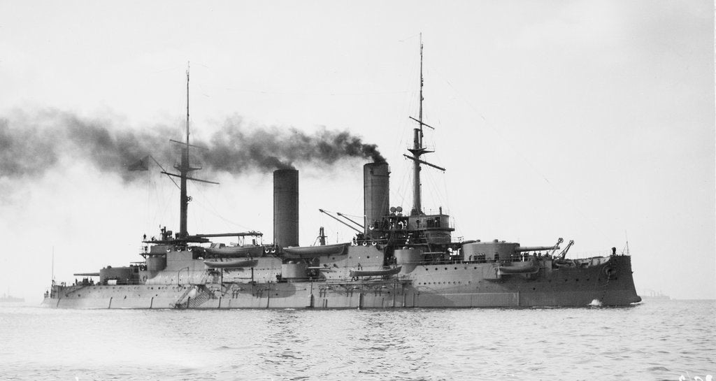 Detail of Battleship 'Slava' (Ru, 1903) by Unknown