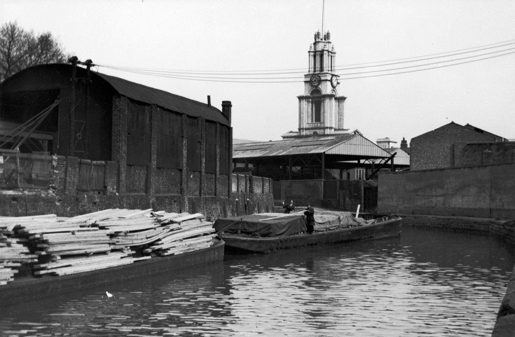 Detail of Limehouse Reach with the Gaselee tugs 'Tayra' (1926) and 'Wasp' (1939) by unknown