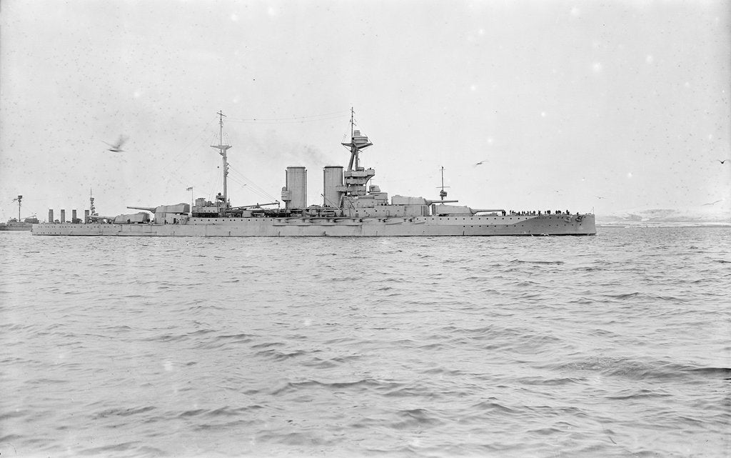 Detail of HMS 'Malaya' Battleship (1915) by unknown