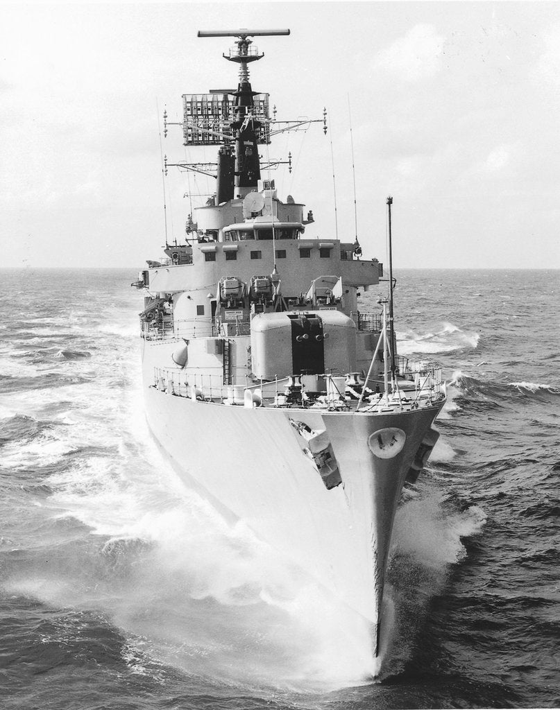 Detail of HMS 'Antrim', a County-class guided-missile destroyer by unknown