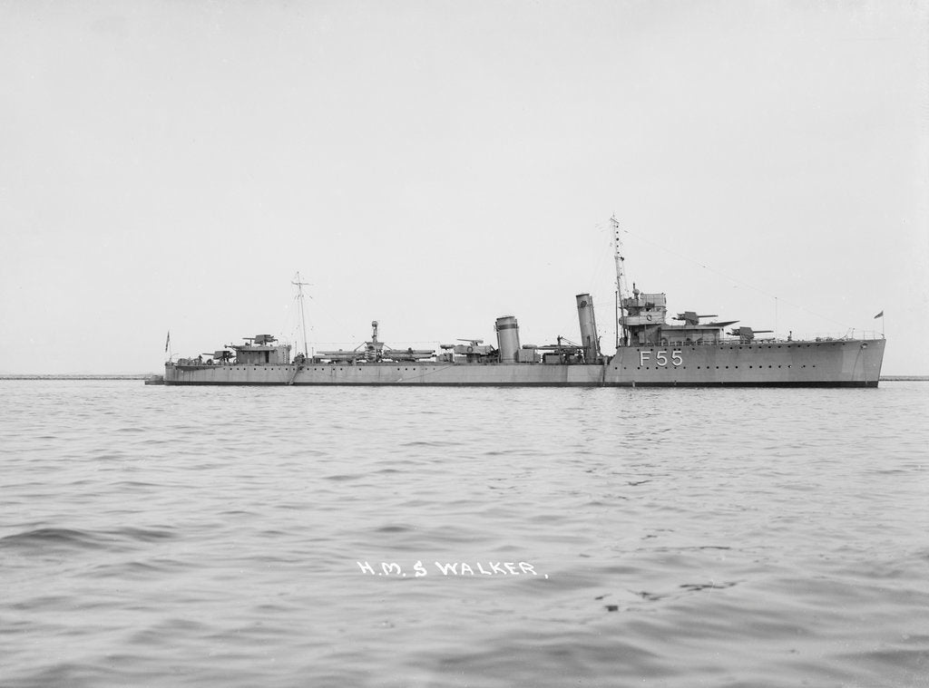 Detail of Destroyer HMS 'Walker' (1917) by unknown