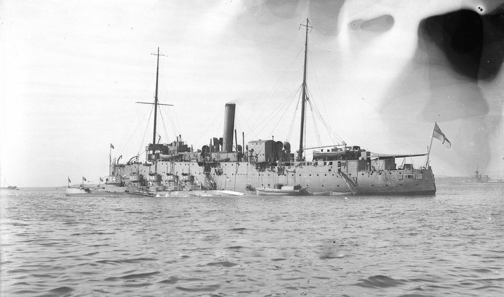 Detail of HMS 'Vulcan' (1889) submarine depot ship by unknown