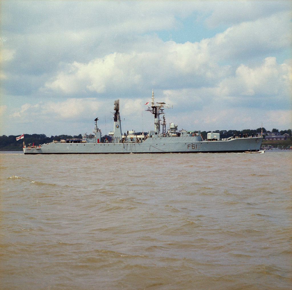 Detail of Frigate HMS 'Llandaff' (1955) in an unspecified location by unknown