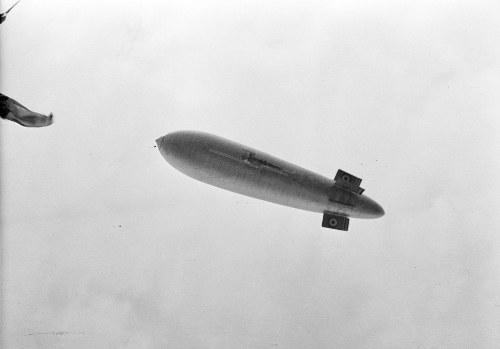 Detail of RNAS Scout non-rigid airship (1914) by unknown