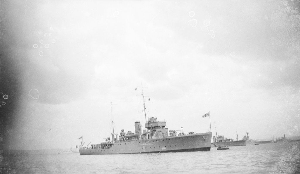 Detail of HMS 'Gossamer' World War Two vessel by unknown