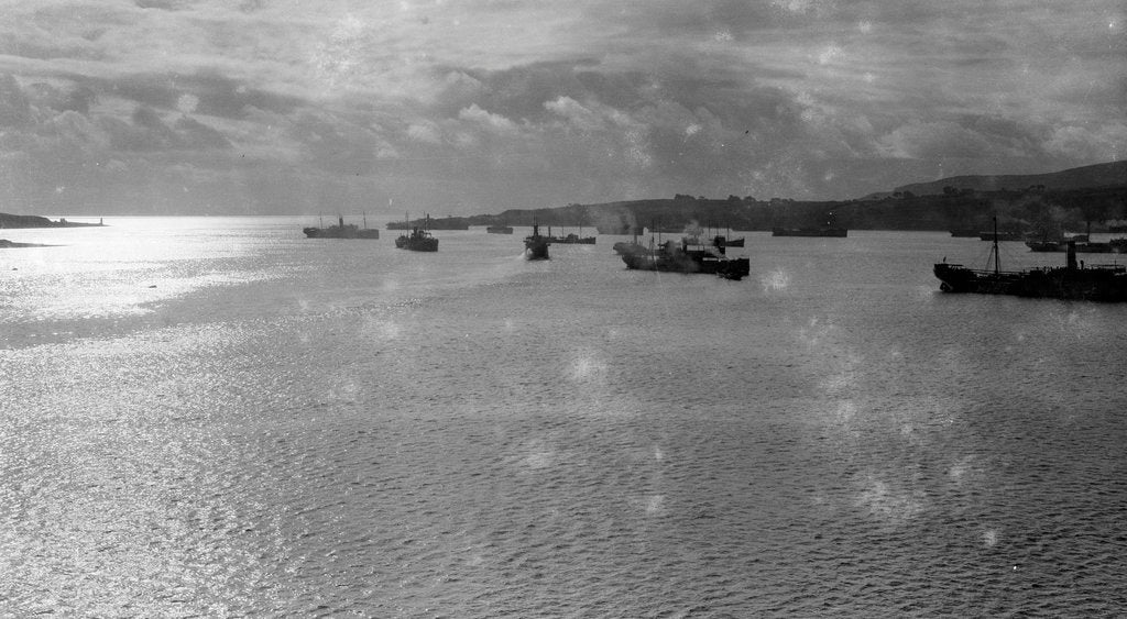 Detail of Convoy of ships in Lamlash Bay, Isle of Arran by Anonymous