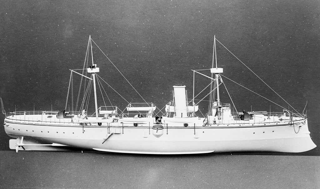 Detail of Protected cruiser 'Chih Yuan' (China, 1886) by unknown