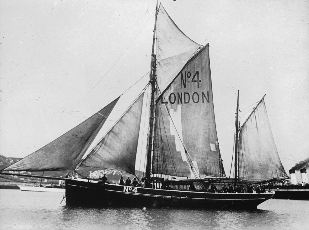 Detail of The pilot ketch 'Vigilant' by unknown