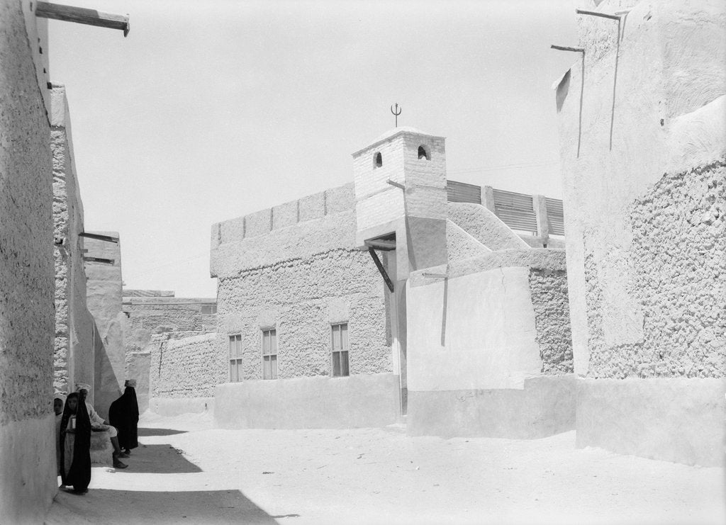 Detail of Street and mosque, Kuwait by Alan Villiers