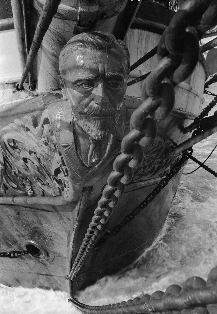 Detail of Figurehead of the 'Joseph Conrad' by Alan Villiers