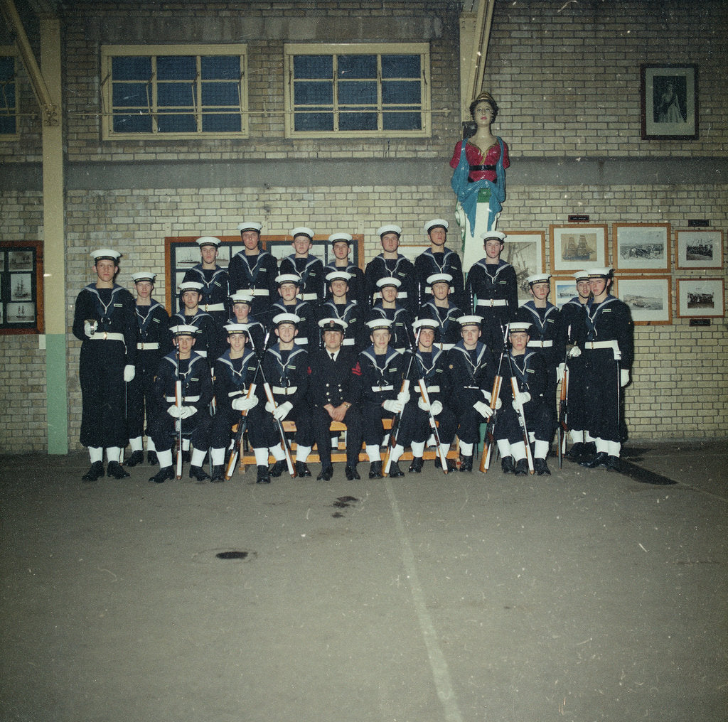 Detail of HMS Ganges Formal Guard group photograph, 30th November 1975 by Reginald Arthur Fisk