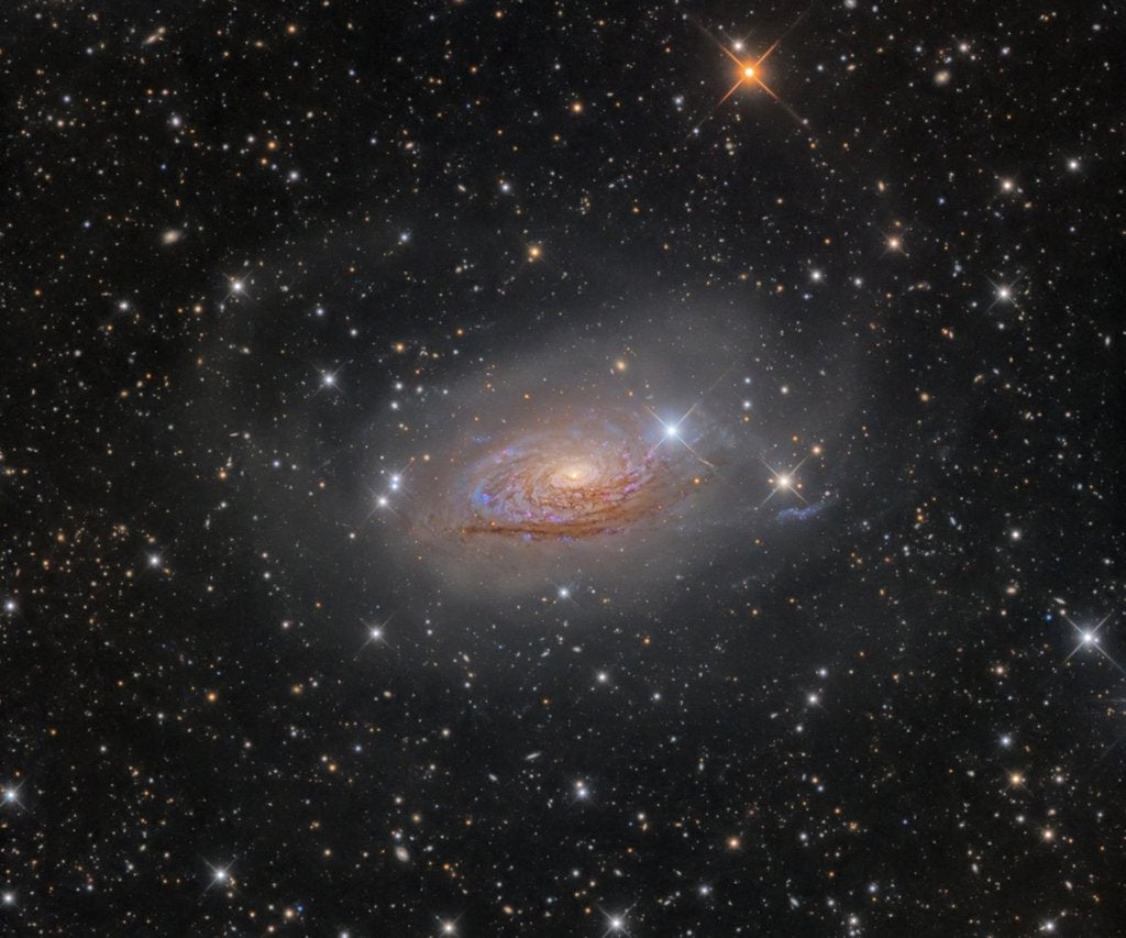 Detail of M63: Star Streams and the Sunflower Galaxy by Oleg Bryzgalov