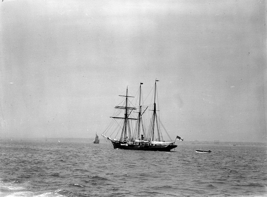 Detail of Steam yacht 'Sunbeam' (Br, 1874, Lord Brassey) at anchor off Spithead by unknown