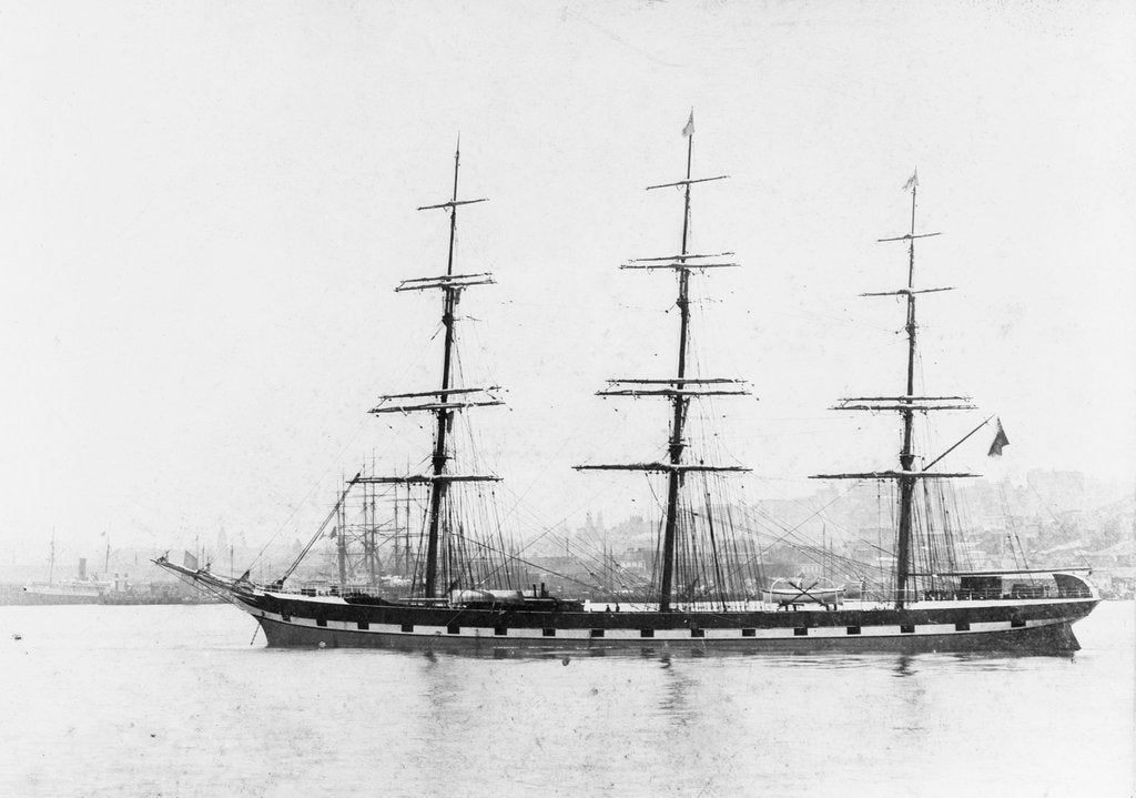 Detail of 'Garsdale' (Br, 1885) at anchor by unknown