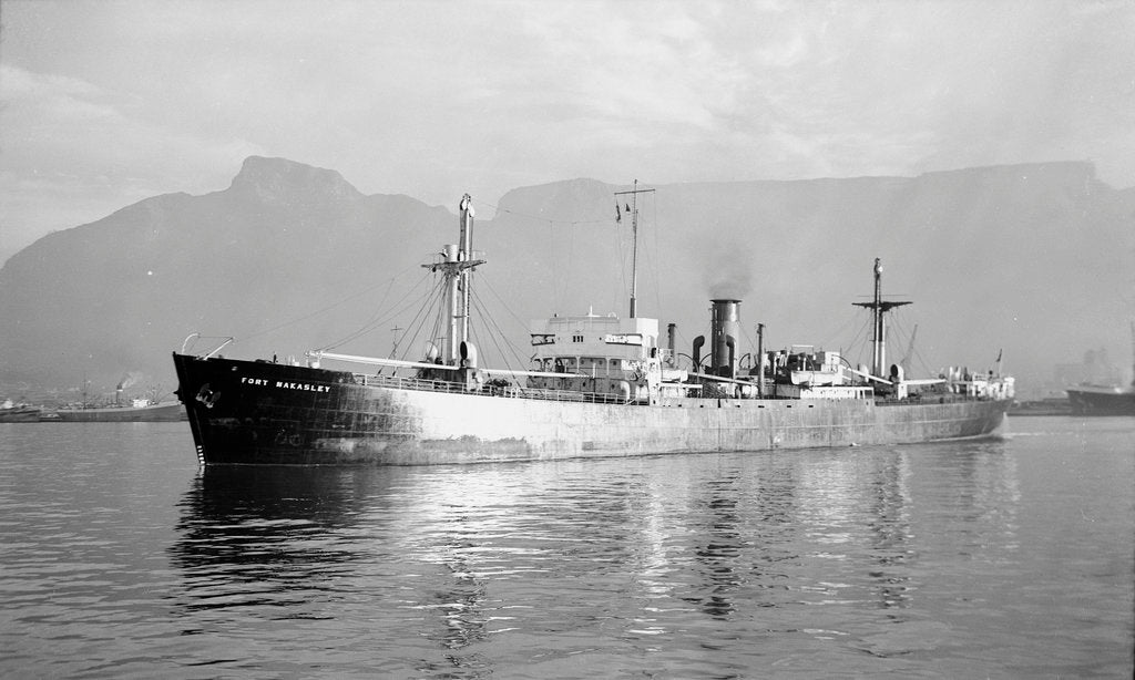 Detail of 'Fort Nakasley' (1943) April 1948 in Cape Town Harbour by unknown
