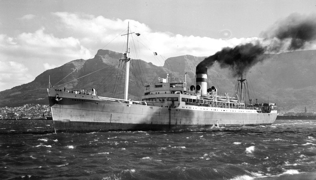 Detail of The 'Umgeni' (Br, 1938) in Cape Town harbour by unknown