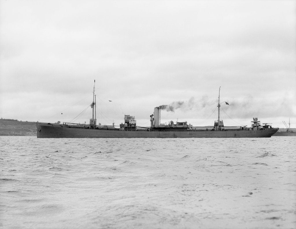 Detail of 'Empire Ibex' (Br, 1918), at anchor, Halifax Nova Scotia by unknown