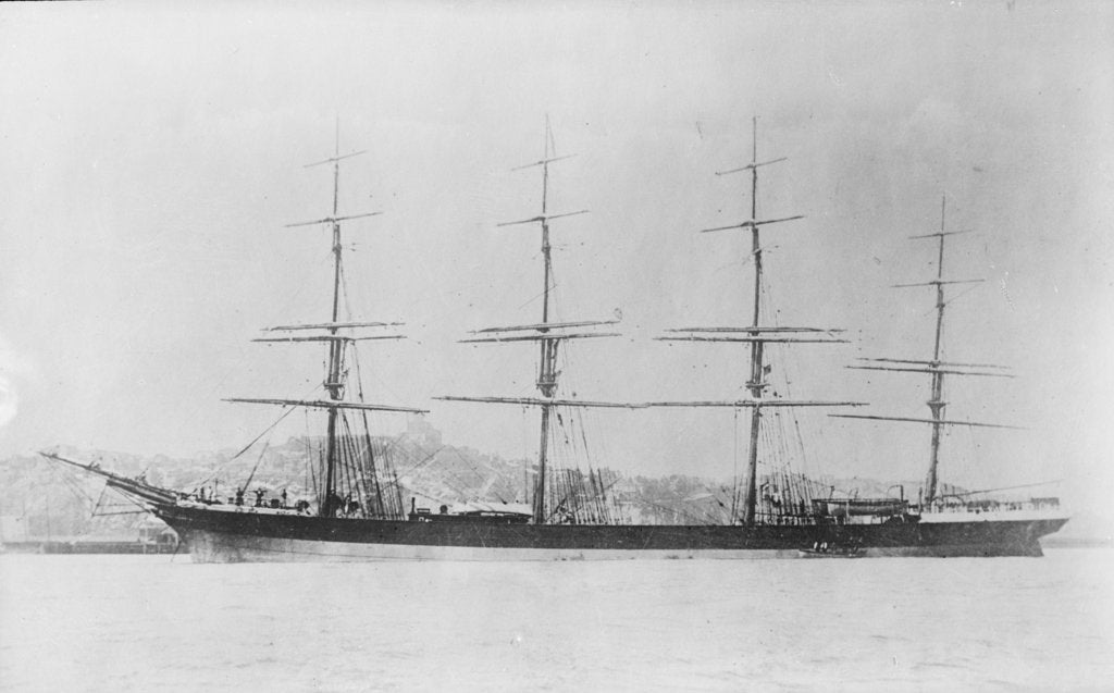 Detail of 'Drumburton' (Br 1881), at anchor by Anonymous