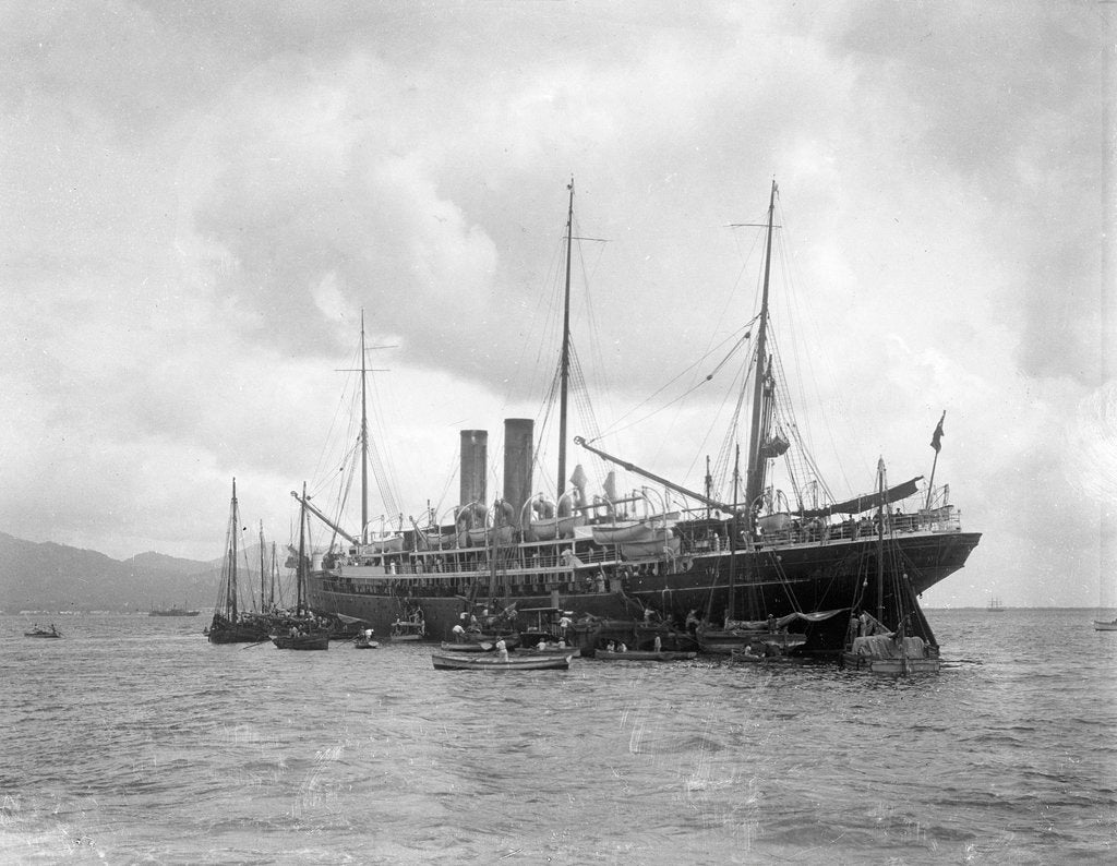 Detail of 'Magdalena' (Br, 1889), at anchor off Trinidad by unknown