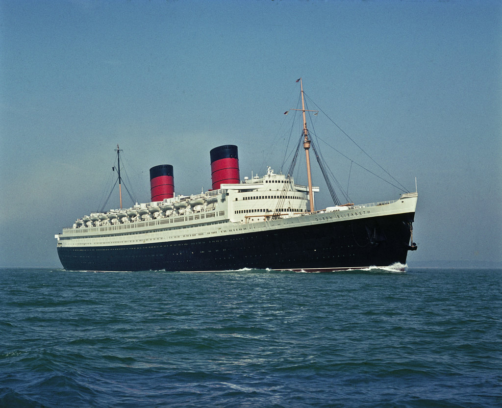 Detail of Cunard liner RMS 'Queen Elizabeth II' (1940) by unknown