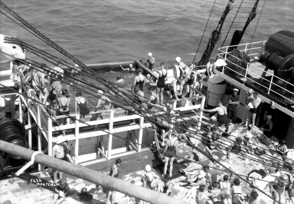 Detail of Swimming Pool aboard the 'Montcalm' by Marine Photo Service