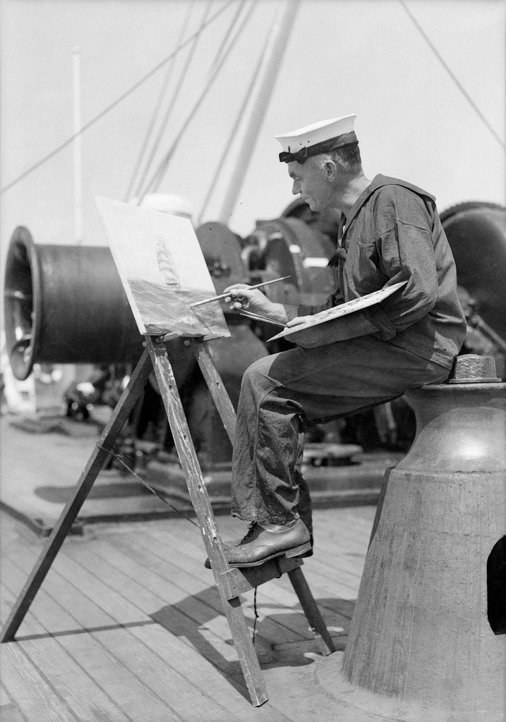 Detail of Seaman at recreation by Marine Photo Service