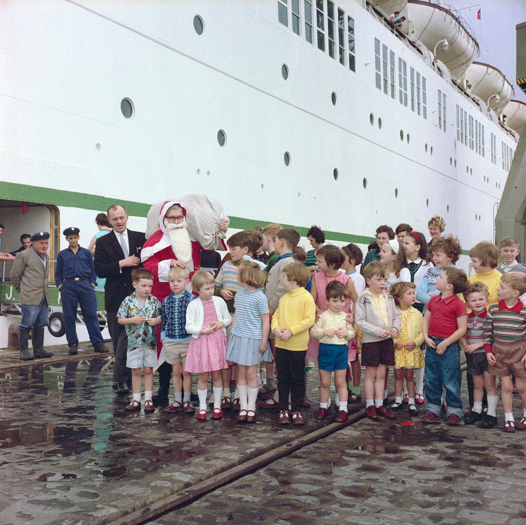 Detail of Christmas aboard the 'Empress of England' by Marine Photo Service