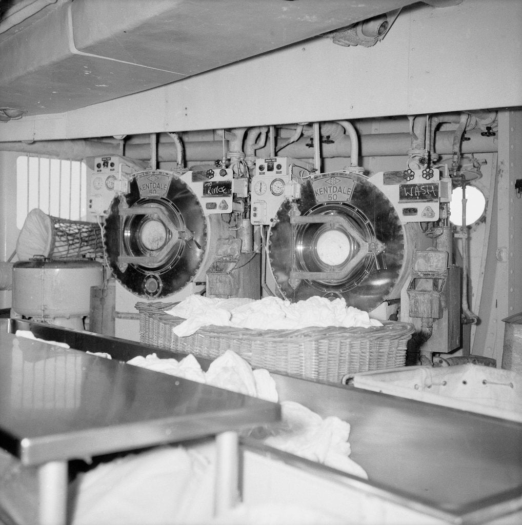 Detail of Laundry in the 'Iberia' by Marine Photo Service