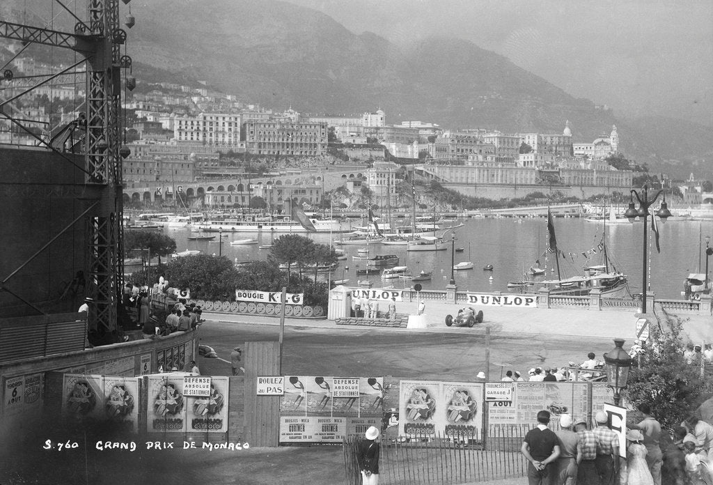 Detail of The Monaco Grand Prix, Monte Carlo, 8 August 1937 by Marine Photo Service