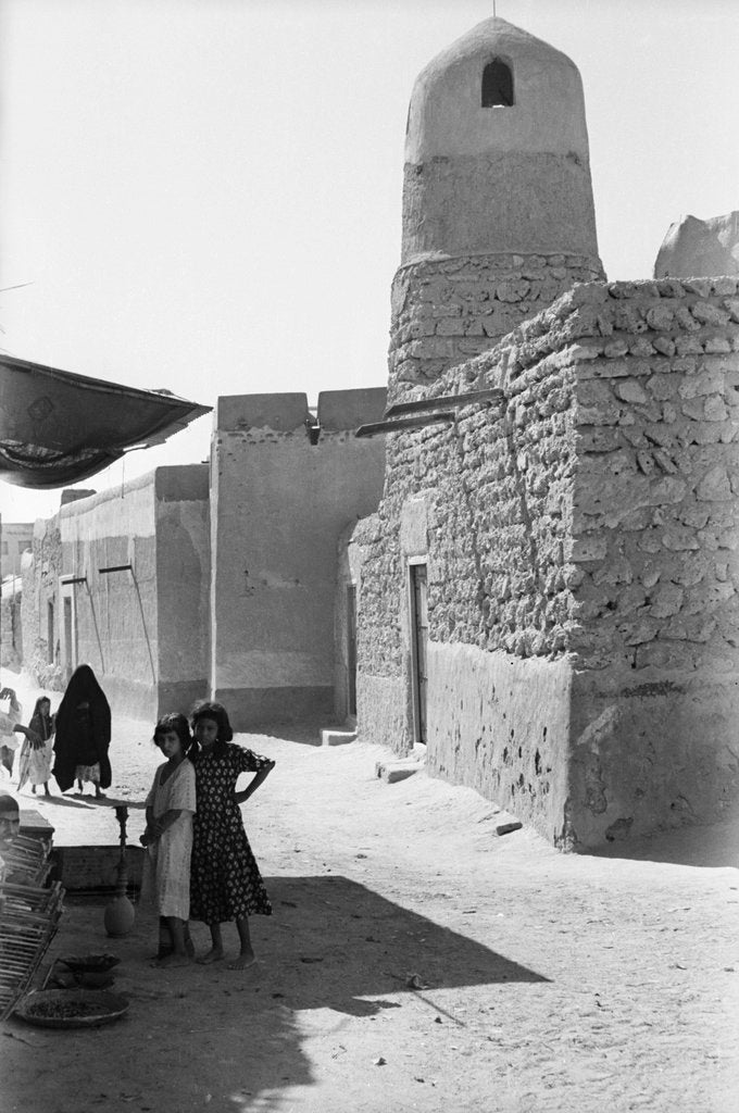 Detail of Mosque and street scene, Kuwait by Alan Villiers
