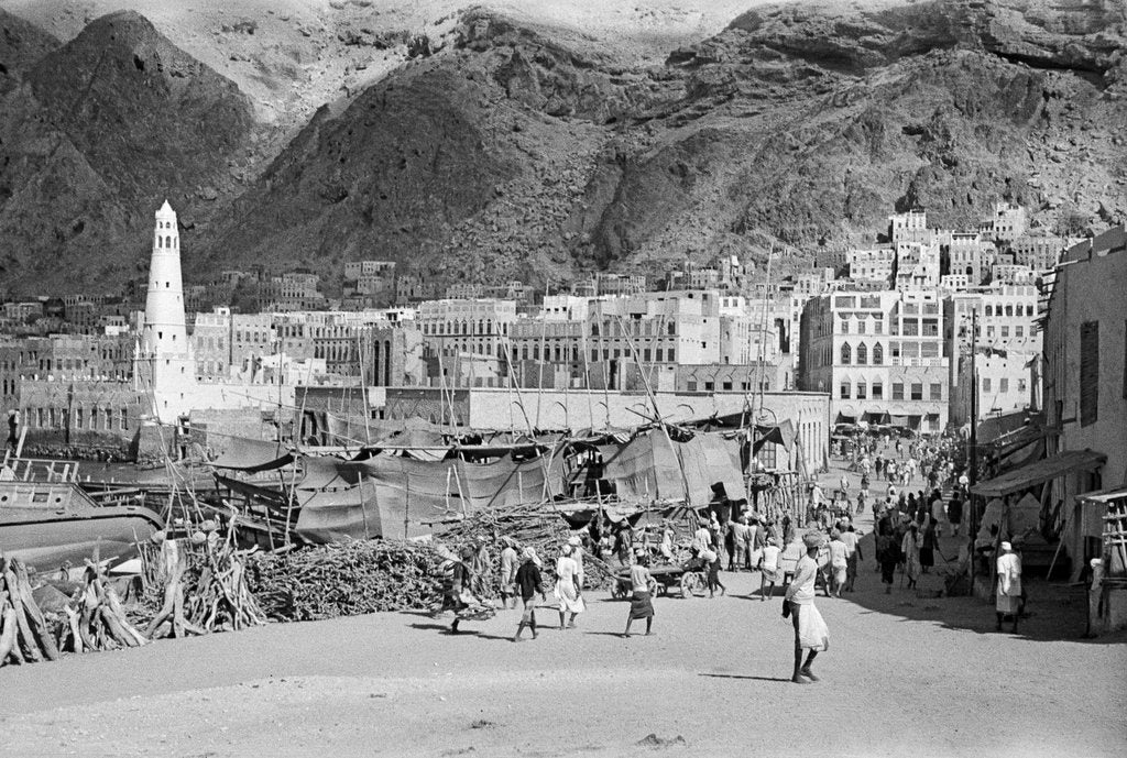 Detail of View of Mukalla by Alan Villiers