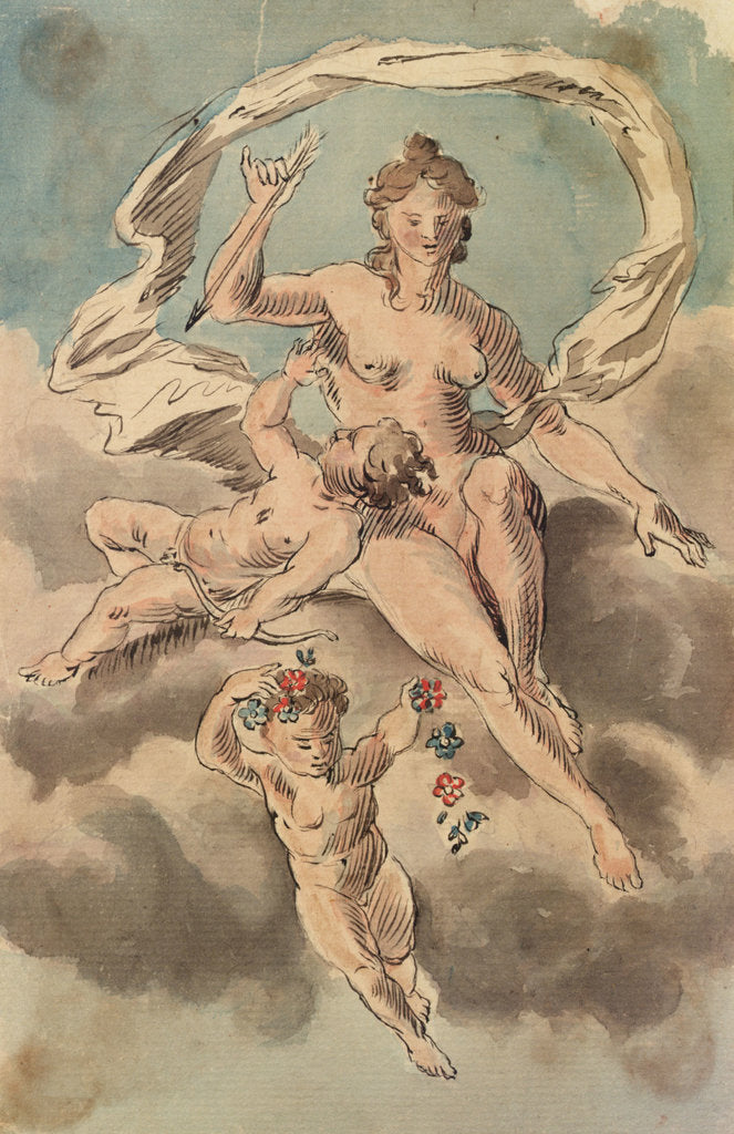 Detail of Venus and Cupid by Gabriel Bray