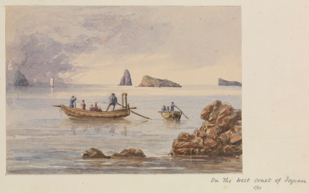 Detail of View of rocks and islets off Sotome (Nagasaki), Japan by James Henry Butt