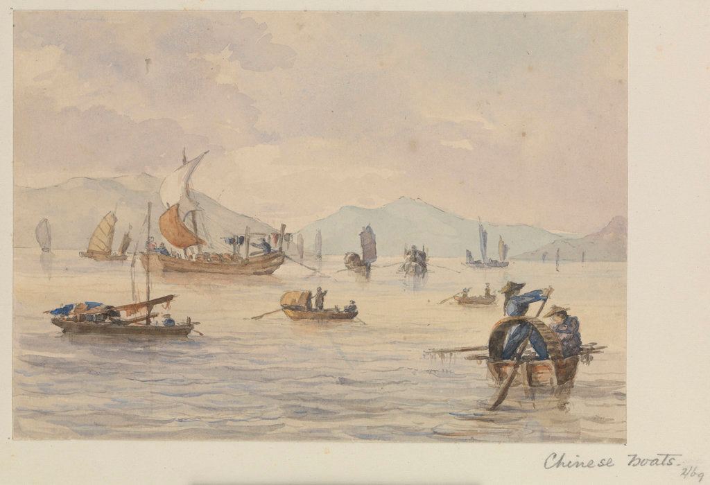Detail of Chinese boats by James Henry Butt