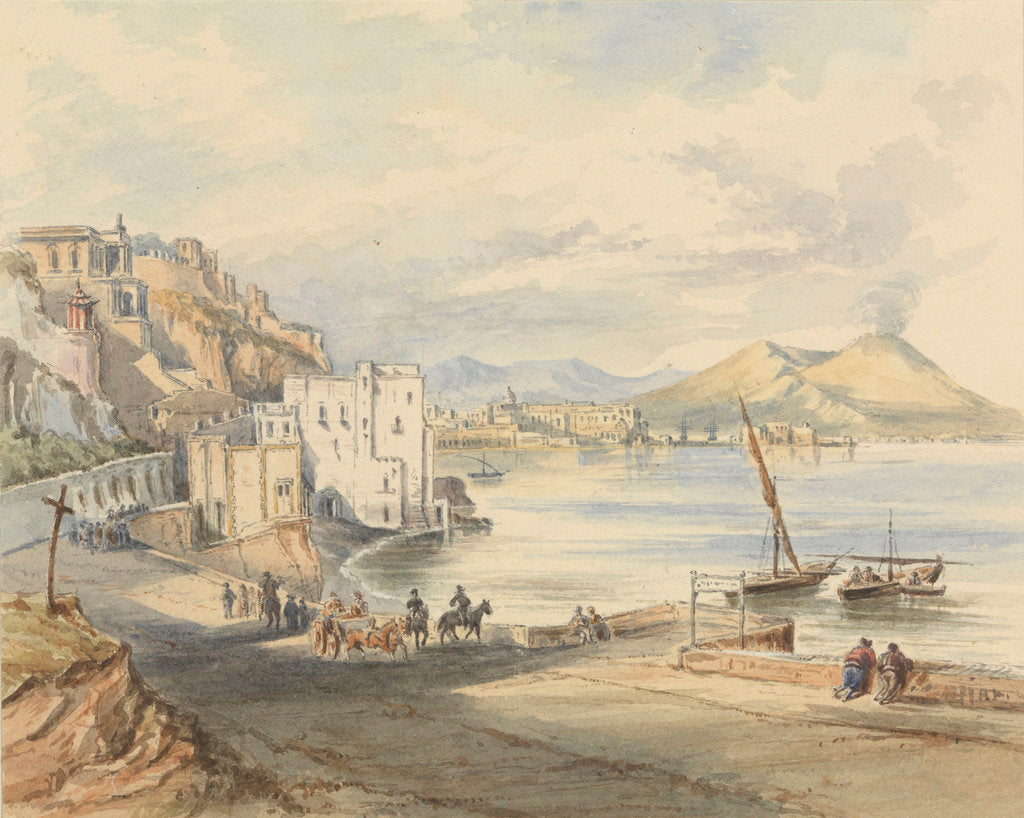 Detail of The road at Posillipo, Naples by James Henry Henry Butt