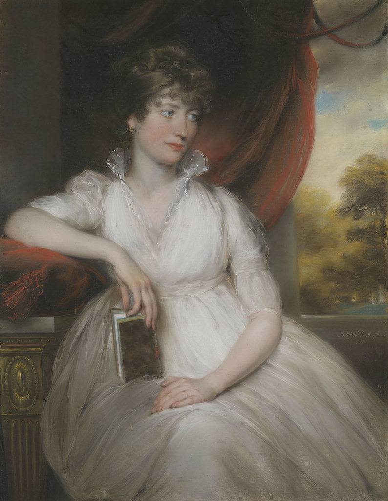 Detail of Mrs William Pierrepont (n Maria Salter) by John Russell