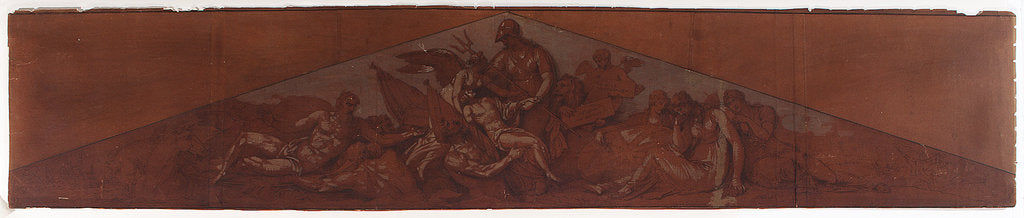 Detail of Design for a tympanum for Greenwich Hospital; the Immortality of Nelson by Benjamin West