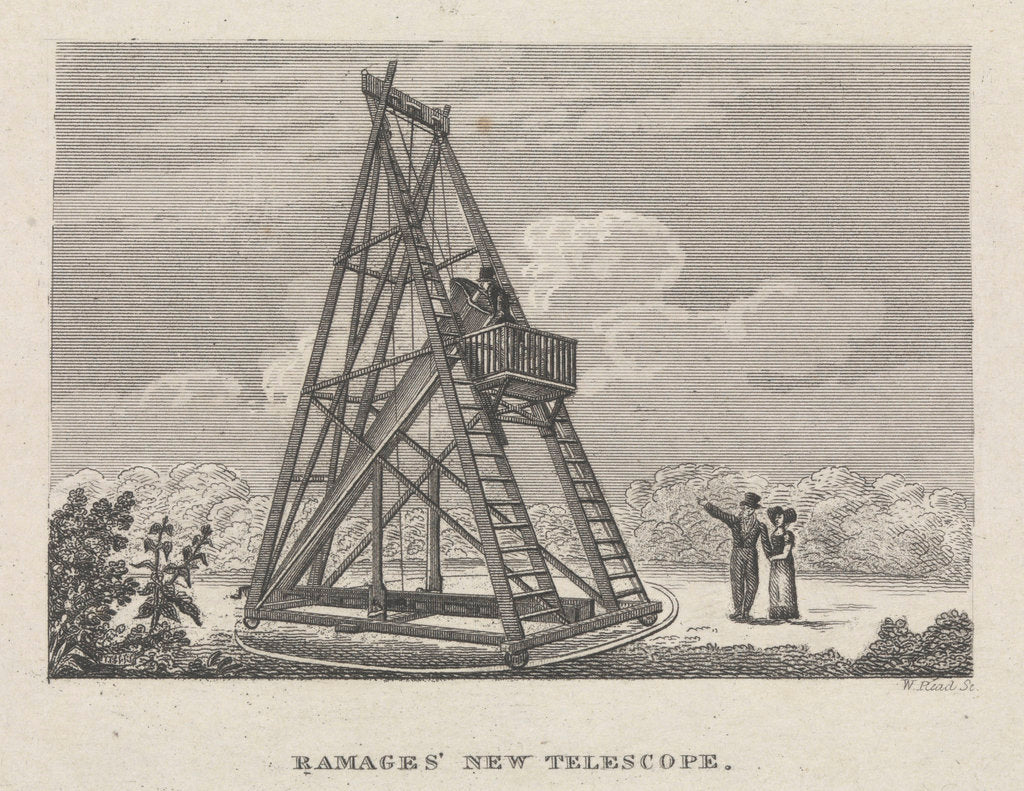 Detail of Ramages' new telescope by W. P. Read