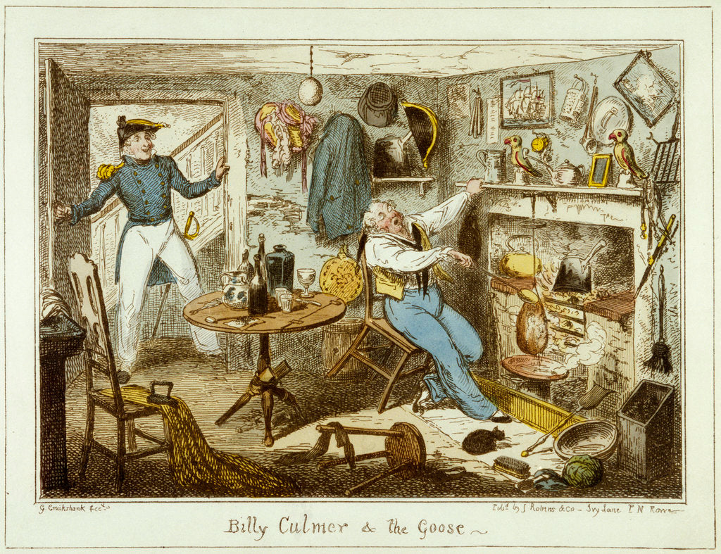 Detail of Billy Culmer & The Goose by George Cruikshank