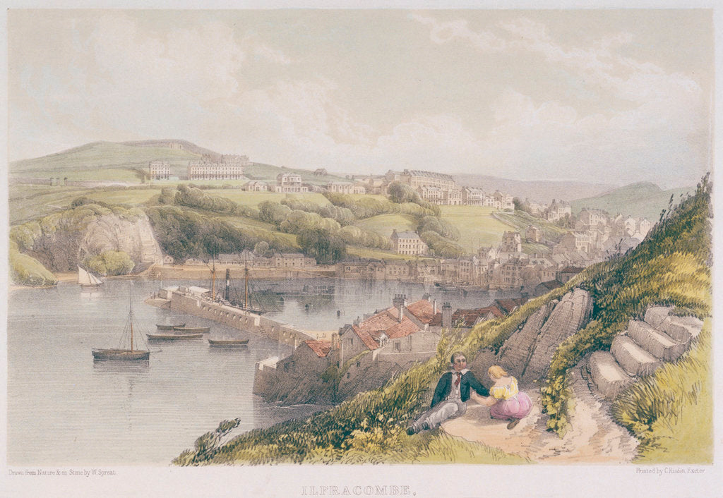 Detail of Ilfracombe, from the Lantern Hill, North Devon No.1 by W. Spreat