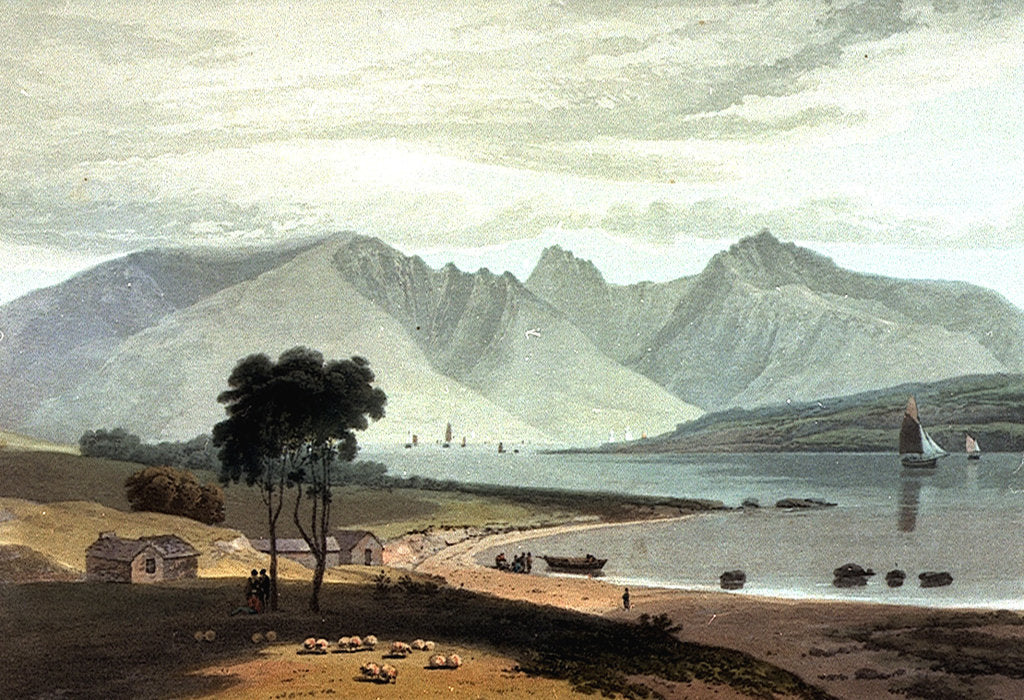 Detail of The Isle of Arran, taken near Ardrossan by William Daniell